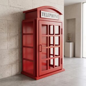 Weinschrank Englische Telefonzelle 0,81 m