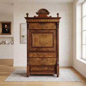 Sekretär Gründerzeit 1880 Nussbaum