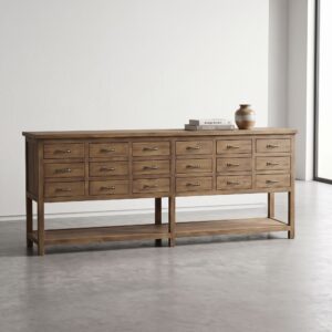 Sideboard Apothekerschrank Teakholz 2,03 m