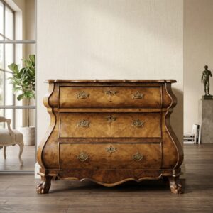 Holländische Kommode Neubarock 1850 Nussbaum