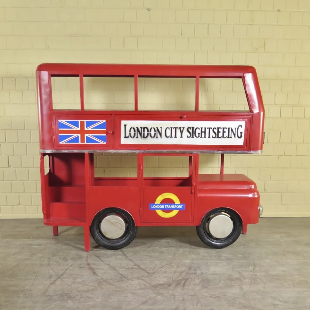Schrank Regal Bus London Metall – Bild 3