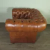 Chesterfield Sessel Leder Cognac – Bild 7