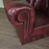 Chesterfield Sessel Leder Rot-Braun Setpreis – Bild 4