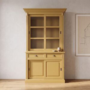 Vitrine Bücherschrank Teakholz 1,30 m
