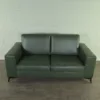 Couchgarnitur Olive 3-2-1 Leder – Bild 14
