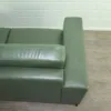 Couchgarnitur Olive 3-2-1 Leder – Bild 20