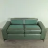 Couchgarnitur Olive 3-2-1 Leder – Bild 21