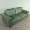 Couchgarnitur Olive 3-2-1 Leder – Bild 6