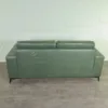 Couchgarnitur Olive 3-2-1 Leder – Bild 11