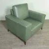 Couchgarnitur Olive 3-2-1 Leder – Bild 23