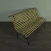 Sitzbank Parkbank Holz-Bank 3-Sitzer Gusseisen