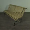 Sitzbank Parkbank Holz-Bank 3-Sitzer Gusseisen – Bild 3