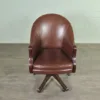 Bürostuhl Schreibtischstuhl Leder Braun – Bild 2