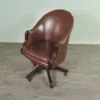 Bürostuhl Schreibtischstuhl Leder Braun – Bild 3