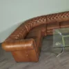 Chesterfield Sofa Eckcouch Ecksofa Braun 3,10 m x 2,55 m – Bild 3