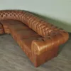 Chesterfield Sofa Eckcouch Ecksofa Braun 3,10 m x 2,55 m – Bild 4