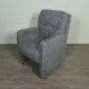Stuhl / Sessel auf Rollen Grau – Bild 3
