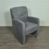 Stuhl / Sessel auf Rollen Grau