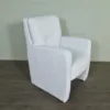 Stuhl / Sessel auf Rollen Weiß