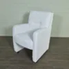 Stuhl / Sessel auf Rollen Weiß – Bild 4
