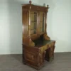 Schreibtisch mit Aufsatz Gründerzeit 1880 Nussbaum