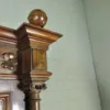 Schreibtisch mit Aufsatz Gründerzeit 1880 Nussbaum – Bild 16