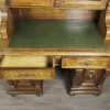 Schreibtisch mit Aufsatz Gründerzeit 1880 Nussbaum – Bild 23