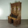 Schreibtisch mit Aufsatz Gründerzeit 1880 Nussbaum – Bild 3
