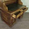 Schreibtisch mit Aufsatz Gründerzeit 1880 Nussbaum – Bild 24