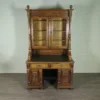 Schreibtisch mit Aufsatz Gründerzeit 1880 Nussbaum – Bild 2