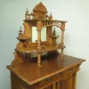 Vertiko mit Aufsatz Gründerzeit 1880 Nussbaum – Bild 3