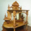 Vertiko mit Aufsatz Gründerzeit 1880 Nussbaum – Bild 4