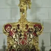 Pferde-Boulle Uhr mit Konsolentisch – Bild 7