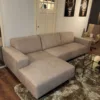 Sofa Couch Eckcouch Ecksofa Leder Sand 2,90 m x 1,50 m – Bild 4