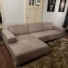 Sofa Couch Eckcouch Ecksofa Leder Sand 2,90 m x 1,50 m – Bild 3