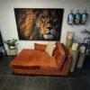 Chaiselongue Récamiere Ottomane Rostrot 1,80 m