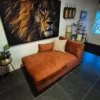 Chaiselongue Récamiere Ottomane Rostrot 1,80 m – Bild 2