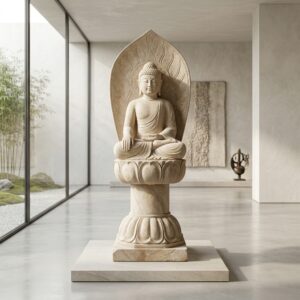 Skulptur Dekoration Buddha 1,35 m Granit