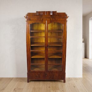 Vitrine Geschirrschrank Biedermeier 1820 Mahagoni