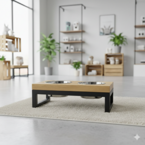 Hundefutterständer Futterstation Hundenapfständer Hundenapf 0,35 m