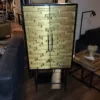 Schrank Kabinettschrank Massivholz Schwarz-Gold 0,70 m – Bild 3