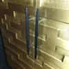Schrank Kabinettschrank Massivholz Schwarz-Gold 0,70 m – Bild 5