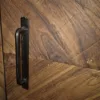 Schrank Kabinettschrank Fischgrät-Optik Teakholz 1,05 m – Bild 6