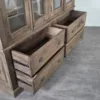 Vitrine Bücherschrank Eiche geräuchert 1,80 m – Bild 18