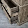 Vitrine Bücherschrank Eiche geräuchert 1,80 m – Bild 15
