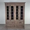 Vitrine Bücherschrank Eiche geräuchert 1,80 m – Bild 2