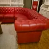 Chesterfield Sofa Eckcouch Ecksofa Rot 2,90 m x 2,40 m – Bild 3