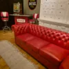 Chesterfield Sofa Eckcouch Ecksofa Rot 2,90 m x 2,40 m – Bild 7
