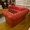 Chesterfield Sofa Eckcouch Ecksofa Rot 2,90 m x 2,40 m – Bild 4