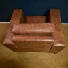 Sessel Wohnzimmersessel Leder Antikbraun – Bild 6